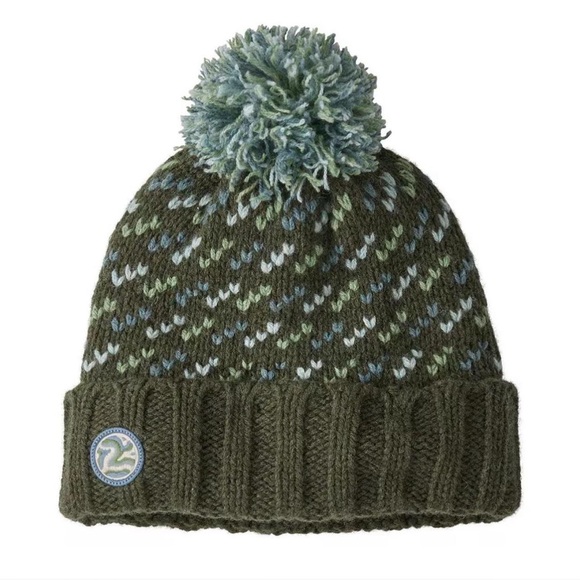 Patagonia Accessories - Patagonia Fair Isle Wool Pom Beanie | Winter Ski Nordic Hat